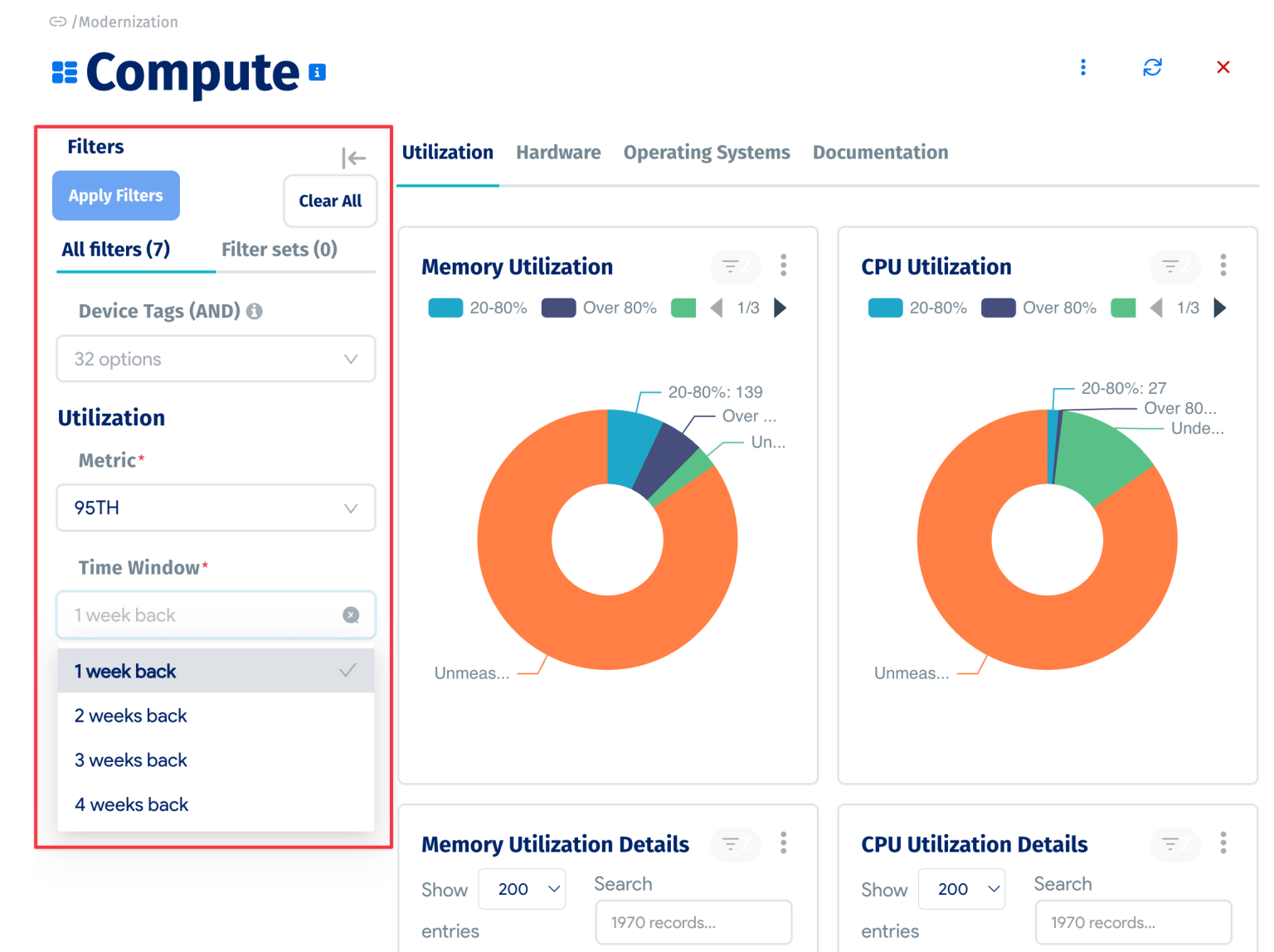 فیلترهای داشبورد در Insights+
